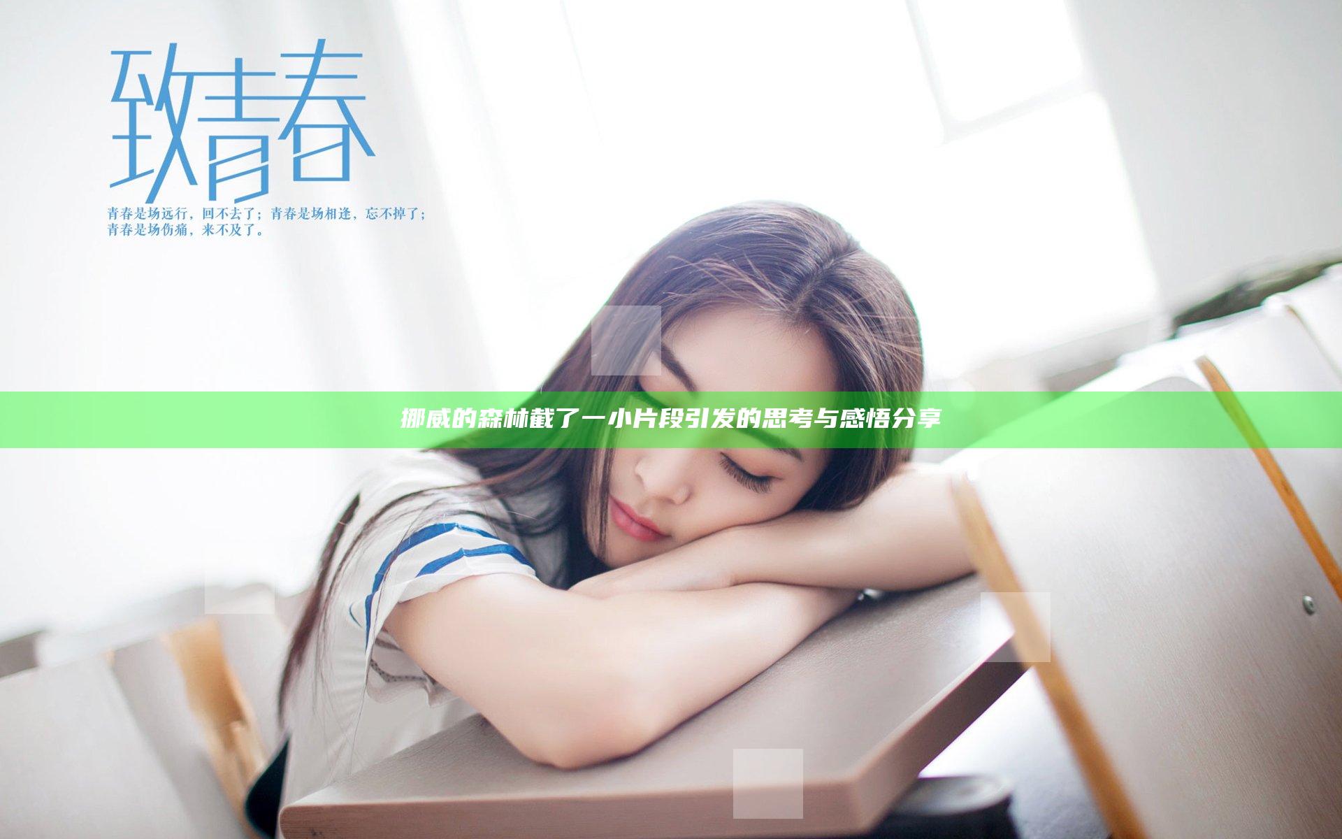 挪威的森林截了一小片段引发的思考与感悟分享