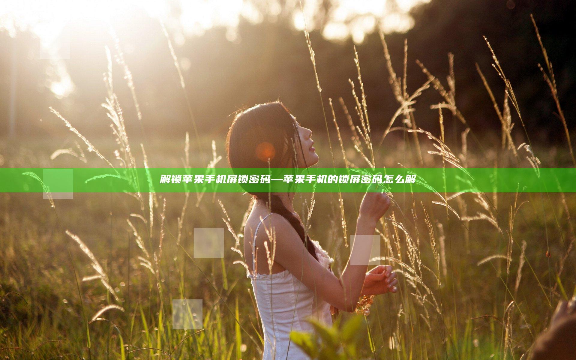 解锁苹果手机屏锁密码—苹果手机的锁屏密码怎么解