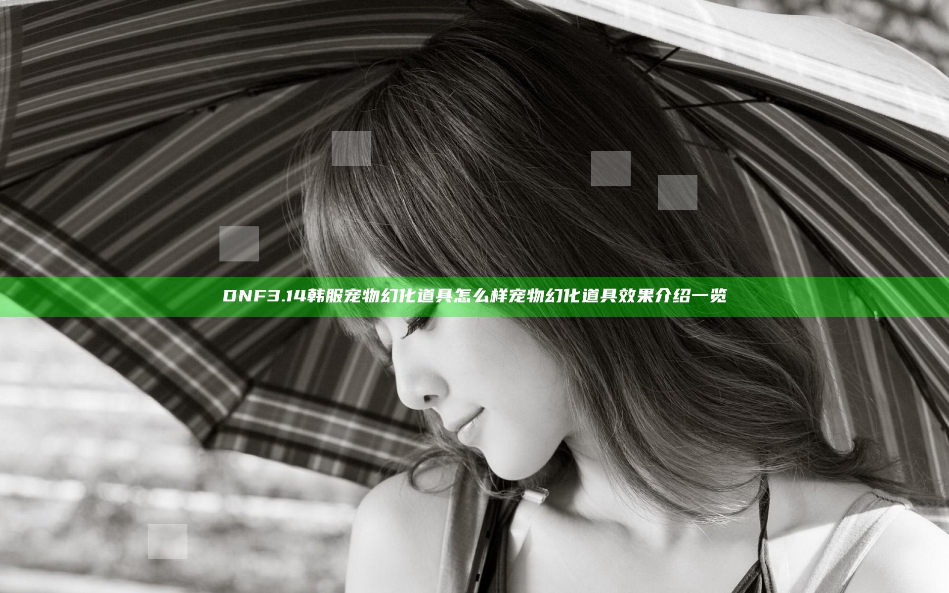 DNF3.14韩服宠物幻化道具怎么样 宠物幻化道具效果介绍一览
